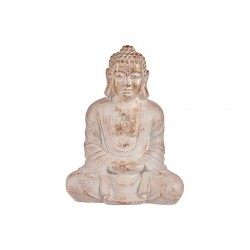 Decorative Figure for Garden Буда Бял/Златен Полирезин (25 x 57 x 42,5 cm) - Comparare produse