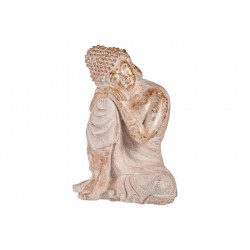 Decorative Figure for Garden Буда Бял/Златен Полирезин (35,5 x 54,5 x 42 cm) - Comparare produse