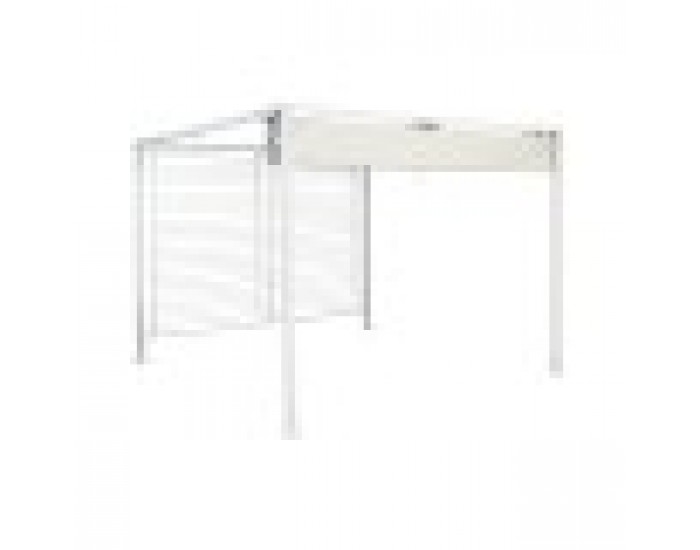 Пергола DKD Home Decor Бял 296 x 296 x 225 cm Стомана