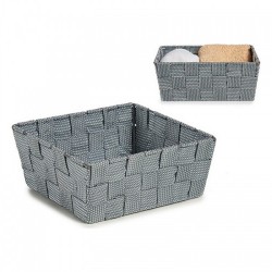 Кошница Плат Плетени Сив (18 x 8 x 21 cm) - Cutii, organizatoare și alte produse de depozitare