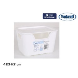 Кутия за Съхранение с Капак Bella Антрацит (18 x 14 x 11 cm) - Cutii, organizatoare și alte produse de depozitare