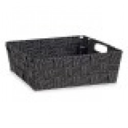 Кошница 23 x 8 x 27 cm Черен 3 L - Cutii, organizatoare și alte produse de depozitare