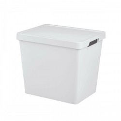 Кутия за Съхранение с Капак Tontarelli Maya Бял 23,9 L 36 x 28 x 31,1 cm - Cutii, organizatoare și alte produse de depozitare