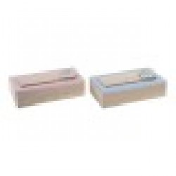 Декоративна кутия DKD Home Decor Дървен MDF (2 pcs) (22 x 6 x 9 cm) - Cutii, organizatoare și alte produse de depozitare