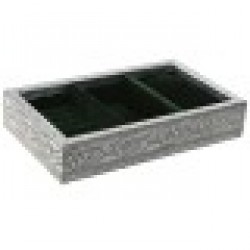 Кутия за бижута Home ESPRIT Зелен Сребрист Дървен Алуминий 25 x 15 x 5 cm - Cutii, organizatoare și alte produse de depozitare