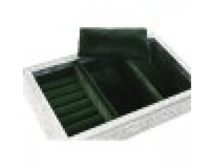 Кутия за бижута Home ESPRIT Зелен Сребрист Дървен Алуминий 25 x 15 x 5 cm