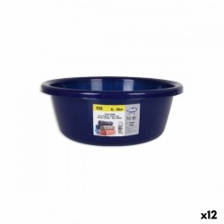 Купа за Измиване Dem Eco Кръгъл Син 4 L 28 x 28 x 11 cm (12 броя) - Cutii, organizatoare și alte produse de depozitare