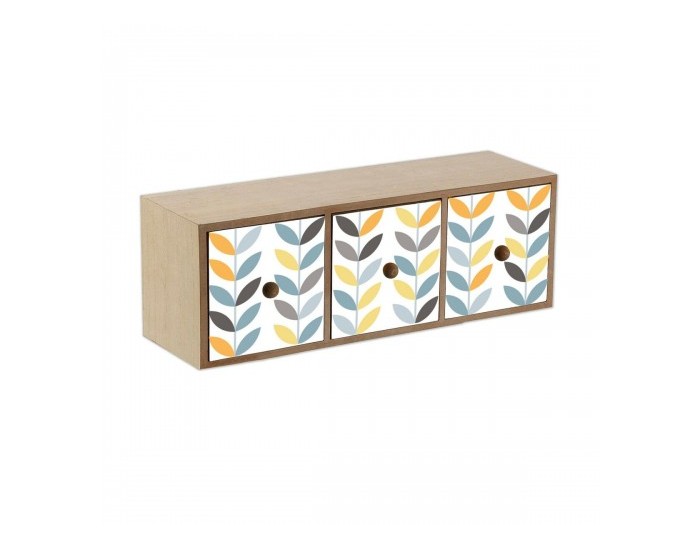 Кутия за бижута Versa Erin 11 x 11 x 33 cm Дървен MDF