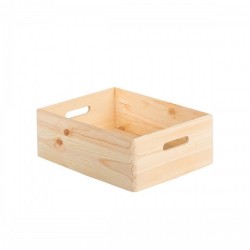 Многофункционална Кутия Astigarraga CBS403023 Естествен Бор (40 x 30 x 14 cm) - Cutii, organizatoare și alte produse de depozitare