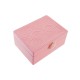 Кутия за бижута DKD Home Decor Розов PU Дървен MDF (17 x 13 x 8,5 cm)