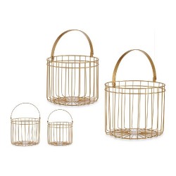 Кошница Цилиндрично Метал (2 pcs) - Cutii, organizatoare și alte produse de depozitare