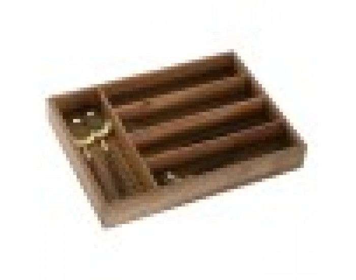 Органайзер за Прибори Home ESPRIT Естествен Aкациево дърво 34,5 x 25,5 x 5 cm