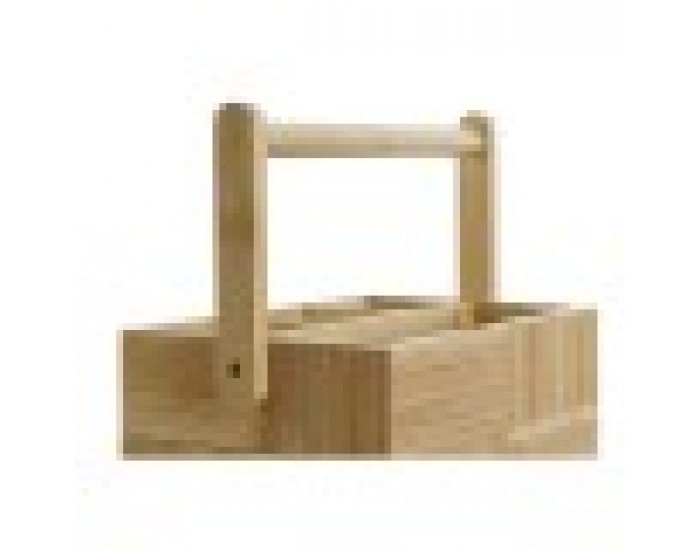 Органайзер за Прибори DKD Home Decor Естествен Бамбук 27 x 16,5 x 11,5 cm