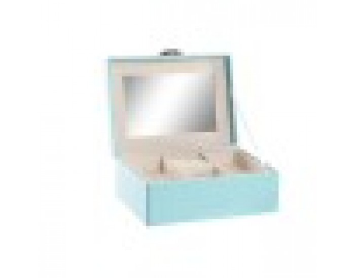 Кутия за бижута DKD Home Decor Зелен PU Дървен MDF (17 x 13 x 8,5 cm)