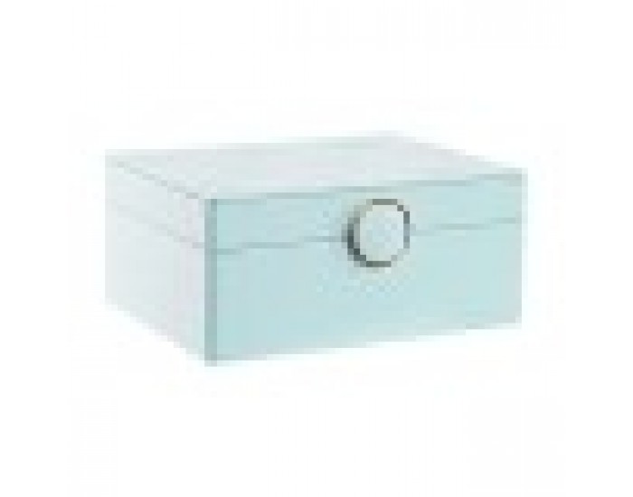 Кутия за бижута DKD Home Decor Зелен PU Дървен MDF (17 x 13 x 8,5 cm)