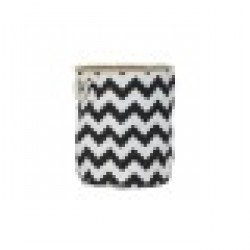Кошница DKD Home Decor полиестер Юта Модерен Зиг-Заг (38 x 38 x 45 cm) - Cutii, organizatoare și alte produse de depozitare