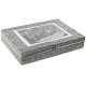 Кутия за бижута Home ESPRIT Зелен Сребрист Дървен Алуминий 27,5 x 20 x 5,4 cm