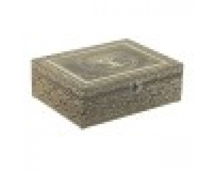 Кутия за бижута Home ESPRIT Бял Шампанско Дървен Алуминий 22,5 x 17,5 x 7,6 cm