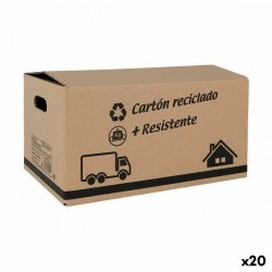 Кутия за Съхранение с Капак Confortime Картон 40 X 25 X 20 cm (20 броя) - Cutii, organizatoare și alte produse de depozitare
