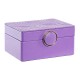 Кутия за бижута DKD Home Decor Люляк PU Дървен MDF (23 x 17 x 10 cm)