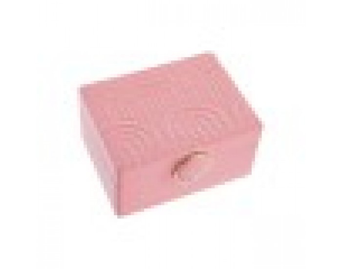 Кутия за бижута DKD Home Decor Розов PU Дървен MDF (23 x 17 x 10 cm)