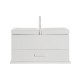 Кутия за бижута DKD Home Decor Кристал Бял Слонова кост Дървен MDF 30 x 17 x 24 cm