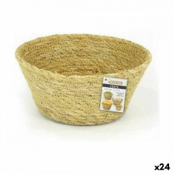 Многофункционална Кошница Privilege Морска трева Кръгъл 13 x 7 cm (24 броя) - Cutii, organizatoare și alte produse de depozitare