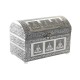 Кутия за бижута DKD Home Decor Сребрист Дървен Алуминий Зелен (25 x 15 x 18 cm)