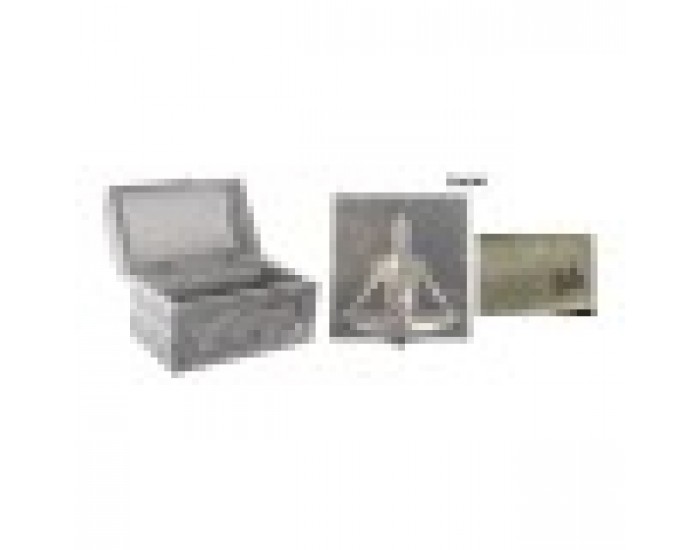 Кутия за бижута DKD Home Decor Сребрист Дървен Алуминий Зелен (25 x 15 x 18 cm)