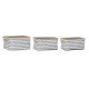 Игра на Кошници DKD Home Decor полиестер Юта Зиг-Заг Boho (3 pcs)