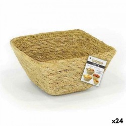 Многофункционална Кошница Privilege Морска трева Квадратек 12 x 12 x 7 cm (24 броя) - Cutii, organizatoare și alte produse de depozitare