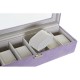 Кутия за бижута DKD Home Decor Полиуретан Люляк (33 x 11 x 9 cm)