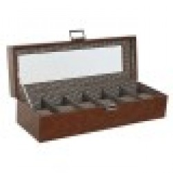 Кутия за бижута Home ESPRIT Кафяв Кристал 33 x 11,5 x 9 cm - Cutii, organizatoare și alte produse de depozitare