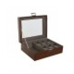 Кутия за бижута Home ESPRIT Кафяв Кристал 26 x 20 x 9 cm - Cutii, organizatoare și alte produse de depozitare