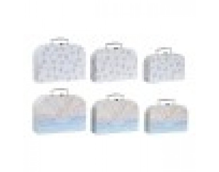 Комплект Декоративни Кутии DKD Home Decor Многоцветен Метал Картон 28 x 9,5 x 20 cm (2 броя)