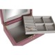 Кутия за бижута Home ESPRIT Сметана Пурпурен цвят 27 x 19 x 9 cm