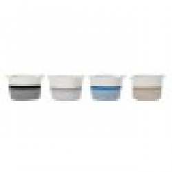 Кошница DKD Home Decor Черен Сив Бежов Син Памук (25 x 25 x 20 cm) (4 pcs) - Cutii, organizatoare și alte produse de depozitare