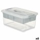 Многофункционална Кутия Сив Прозрачен Пластмаса 9 L 35,5 x 17 x 23,5 cm (6 броя)