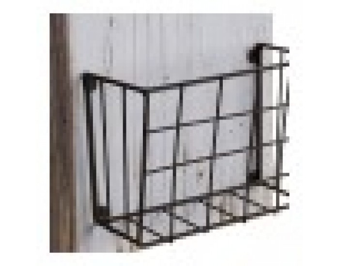поставка за списания DKD Home Decor Метал Дърво от пауловния (57 x 10 x 40 cm)