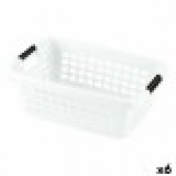 Кош за Мръсни Дрехи С дръжки Бял 50 L (6 броя) - Cutii, organizatoare și alte produse de depozitare