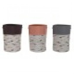 Кош за Мръсни Дрехи DKD Home Decor полиестер (40 x 40 x 60 cm) (3 броя) - Cutii, organizatoare și alte produse de depozitare