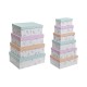 Комплект Кутии за Подреждане една върху друга DKD Home Decor Военен Картон (43,5 x 33,5 x 15,5 cm)
