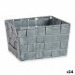 Кошница Плетени Сив Плат (15 x 10,5 x 20 cm) (24 броя) - Cutii, organizatoare și alte produse de depozitare