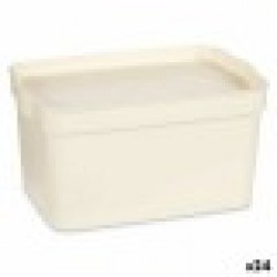 Кутия за Съхранение с Капак Сметана Пластмаса 2,3 L 13,5 x 11 x 20 cm (24 броя) - Kipit