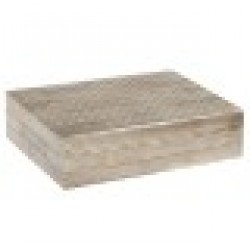 Кутия за бижута DKD Home Decor 20,5 x 13 x 5,5 cm Сметана Кост Смола - Cutii, organizatoare și alte produse de depozitare
