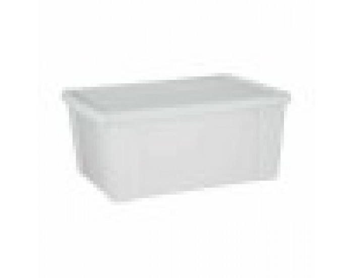 Кутия за Съхранение с Капак Stefanplast Elegance Бял Пластмаса 29 x 17 x 39 cm (6 броя)