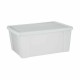 Кутия за Съхранение с Капак Stefanplast Elegance Бял Пластмаса 29 x 17 x 39 cm (6 броя)