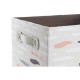 Игра на Кошници DKD Home Decor Кафяв Сив Оранжев полиестер (32 x 24 x 18 cm) (3 броя)