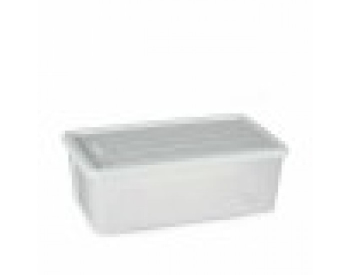 Кутия за Съхранение с Капак Stefanplast Elegance Бял Пластмаса 5 L 19,5 x 11,5 x 33 cm (12 броя)