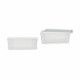 Кутия за Съхранение с Капак Stefanplast Elegance Бял Пластмаса 5 L 19,5 x 11,5 x 33 cm (12 броя)